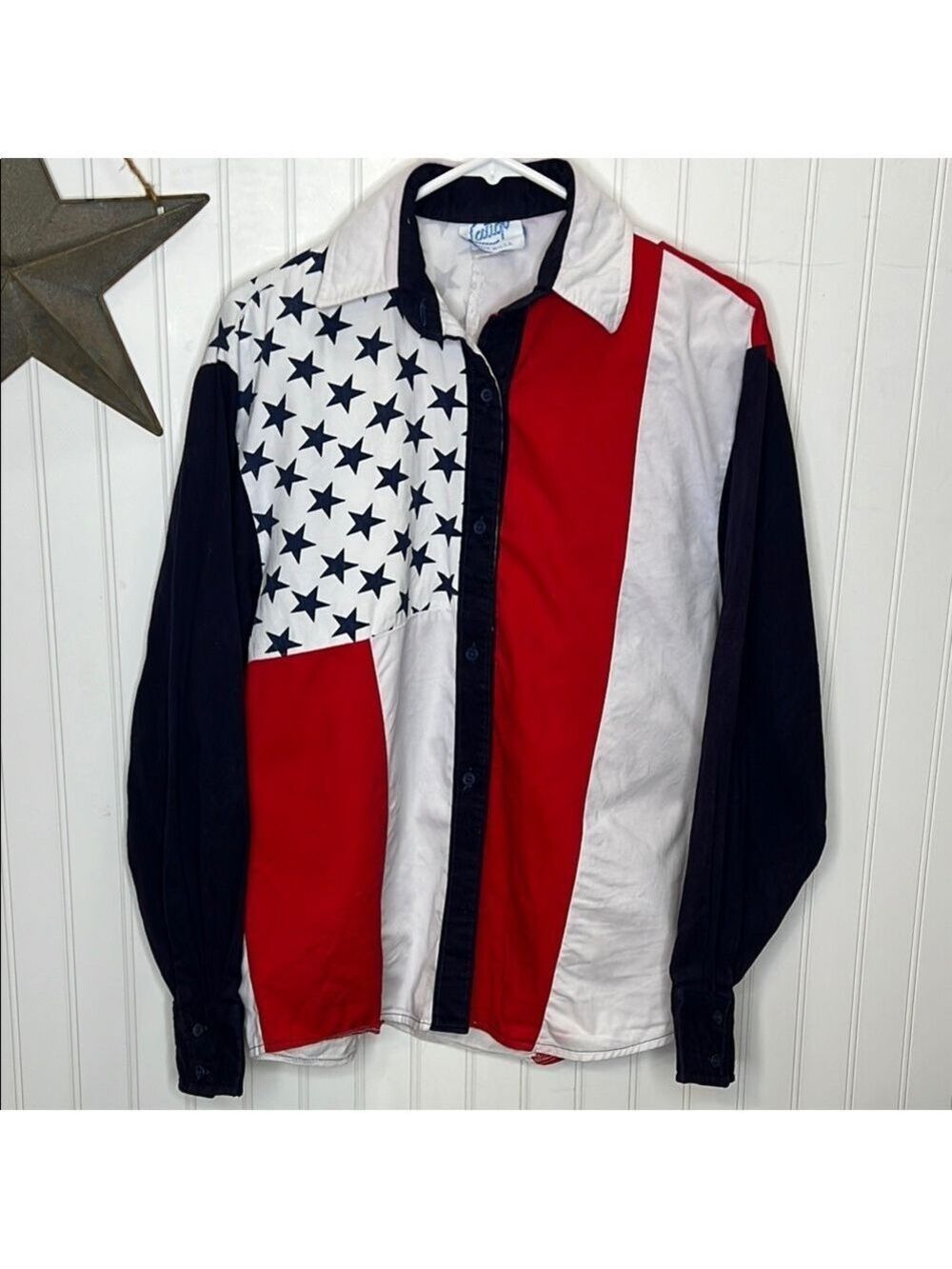 Latigo USA 🇺🇸 Stars and Stripes Shirt Size Large